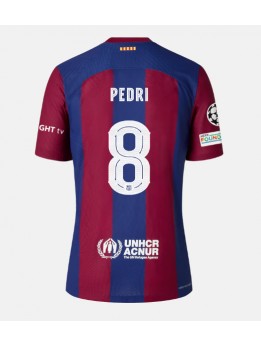 Moški Nogometna dresi replika Barcelona Pedri Gonzalez #8 Domači 2023-24 Kratek rokav